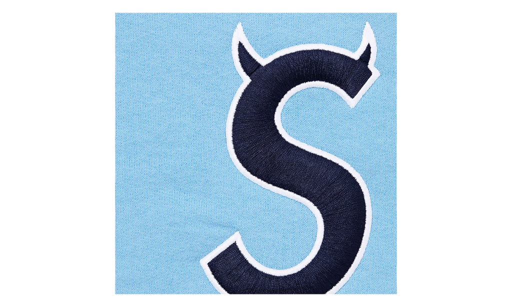 Devil S Logo Zip Up Hooded Sweatshirt "SS26- Light Blue" SU27310