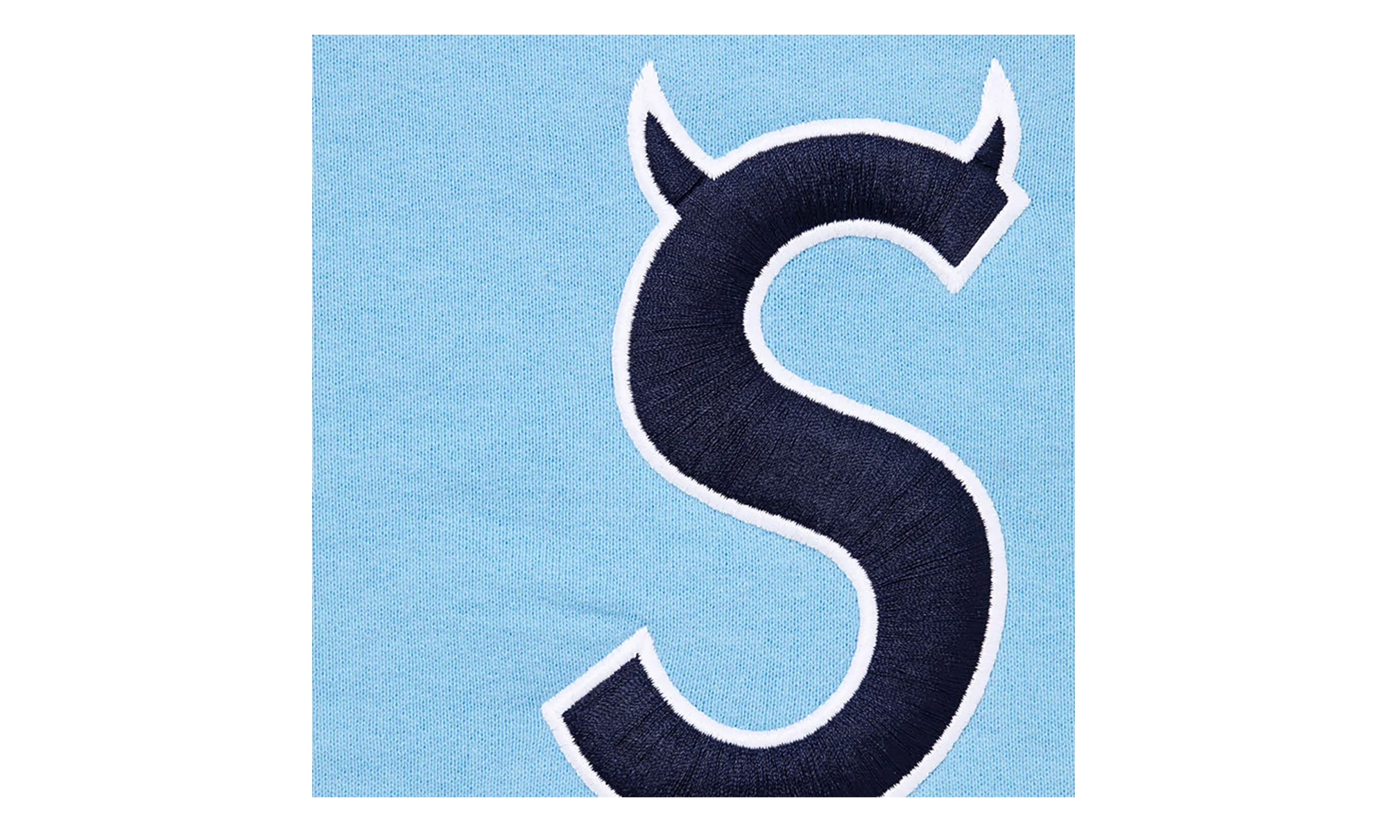 Devil S Logo Zip Up Hooded Sweatshirt "SS26- Light Blue" SU27310
