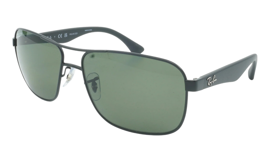 Aviator Polarized Sunglasses "Matte Black" RB3516-006-9A_59