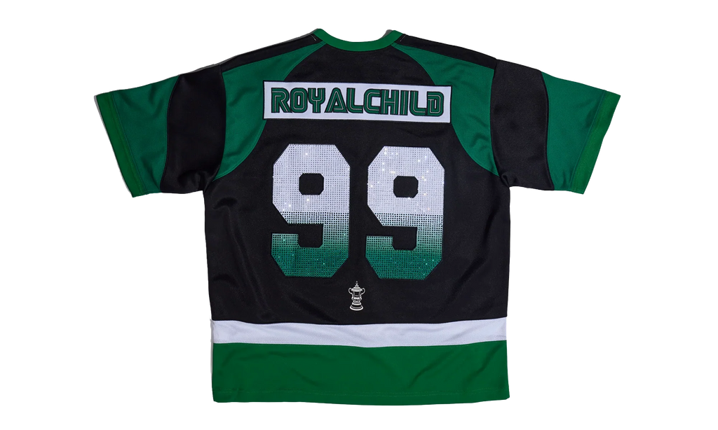 Double Lion Rhinestone Jersey "Green" BC25FWTE26 GREEN