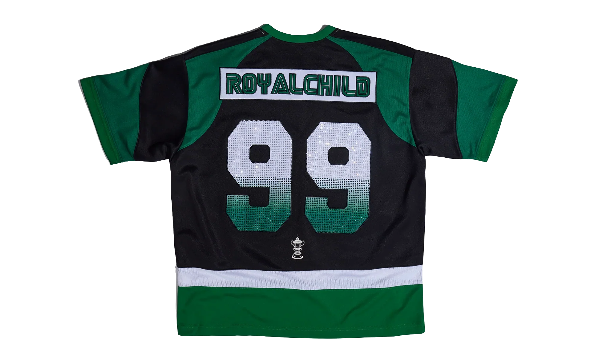 Double Lion Rhinestone Jersey "Green" BC25FWTE26 GREEN