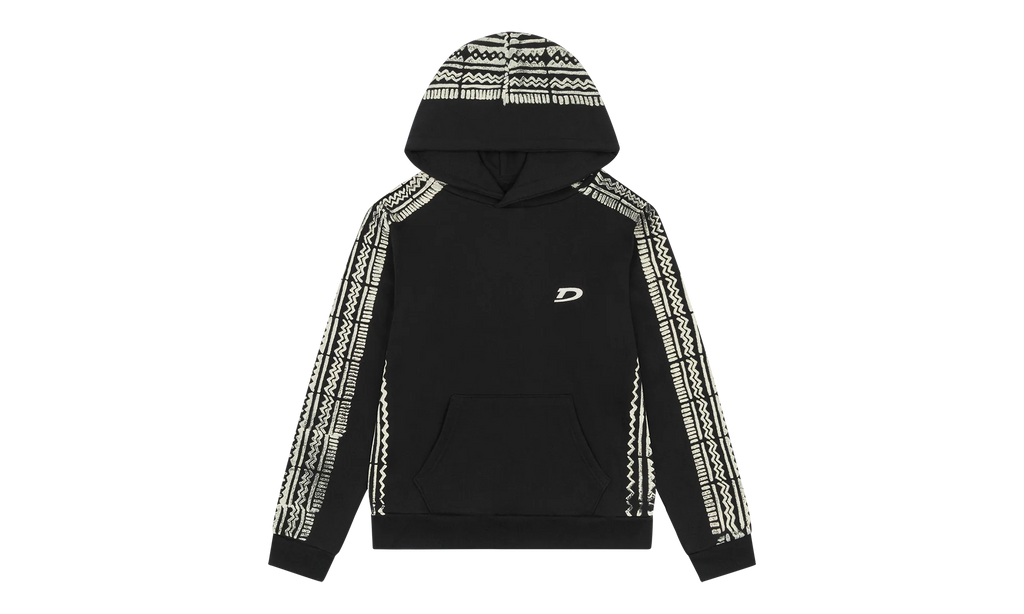 Mudcloth Hoodie "Black" DT341