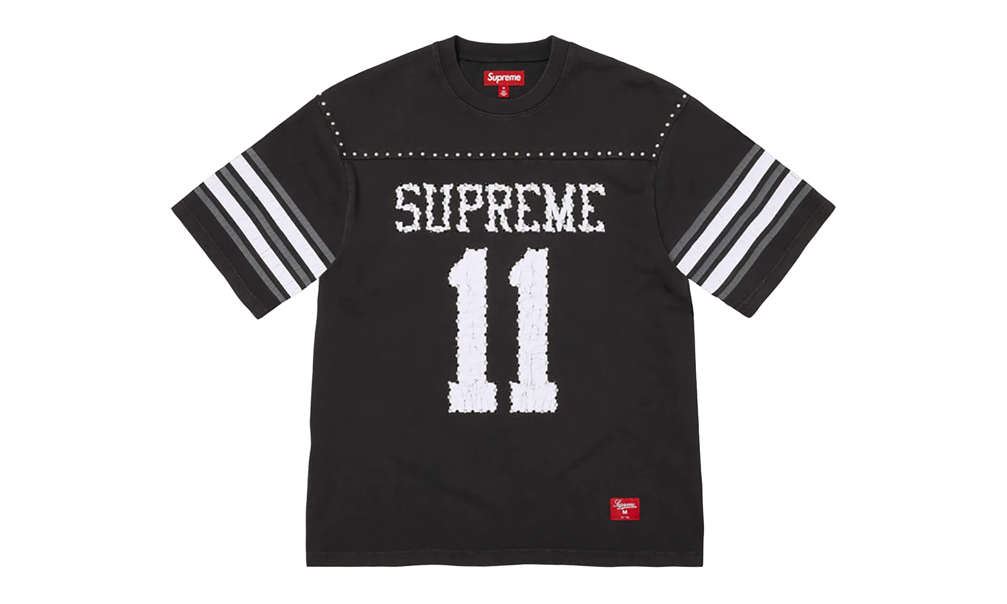 Studded S/S Football Top "SS26 - Black" SU27035