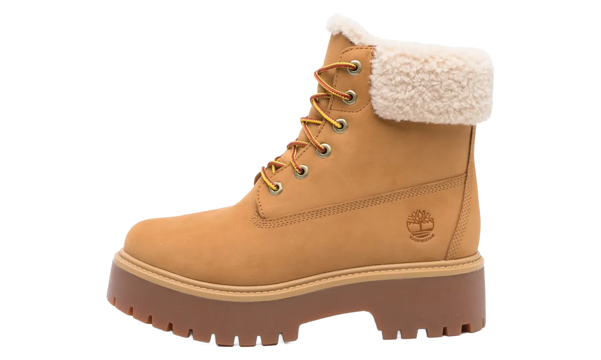 Stone Street Warm-Lined Waterproof Platform Boot "Wheat Nubuck" TB0A2PU6 754