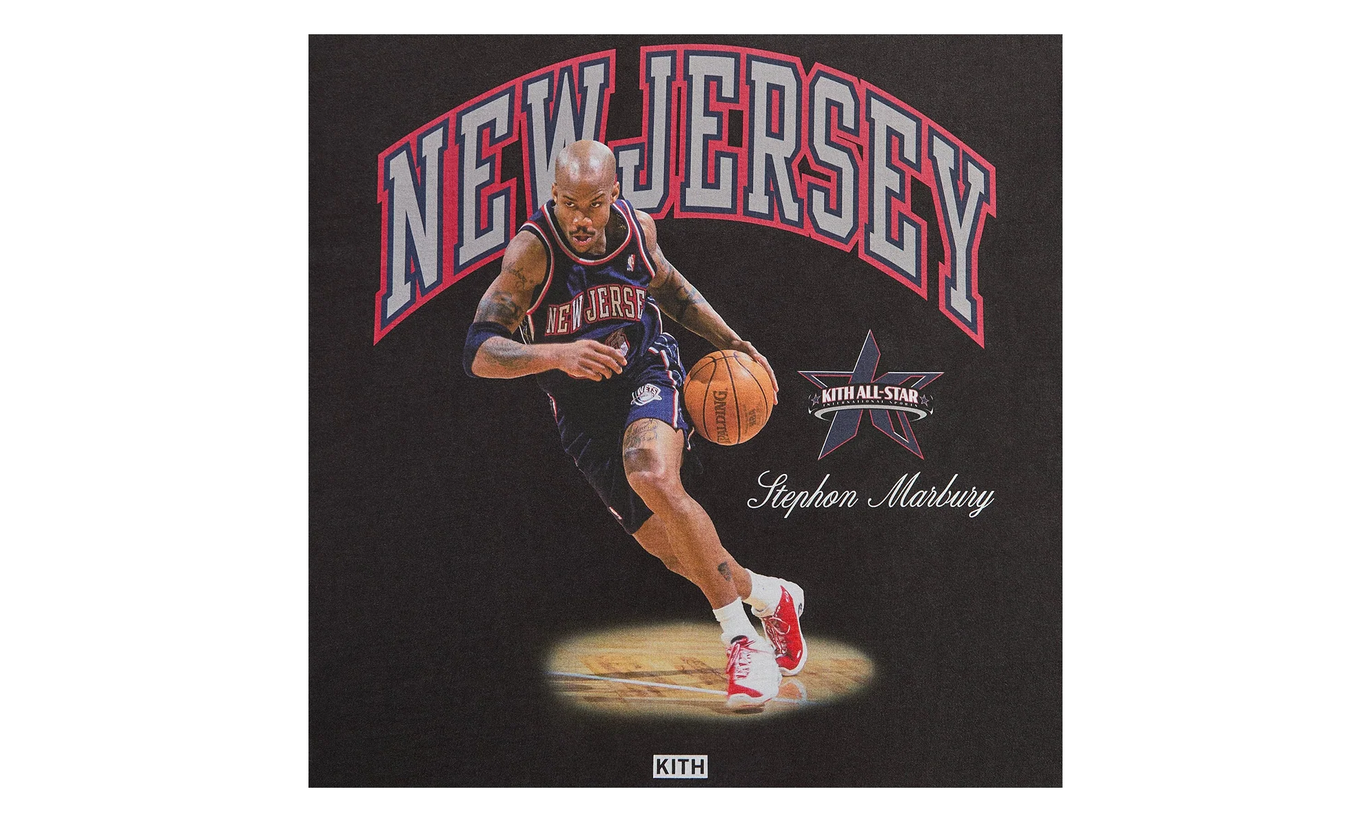 NBA All-Star NJ Nets Stephon Marbury Tee "Black" khm034970 001