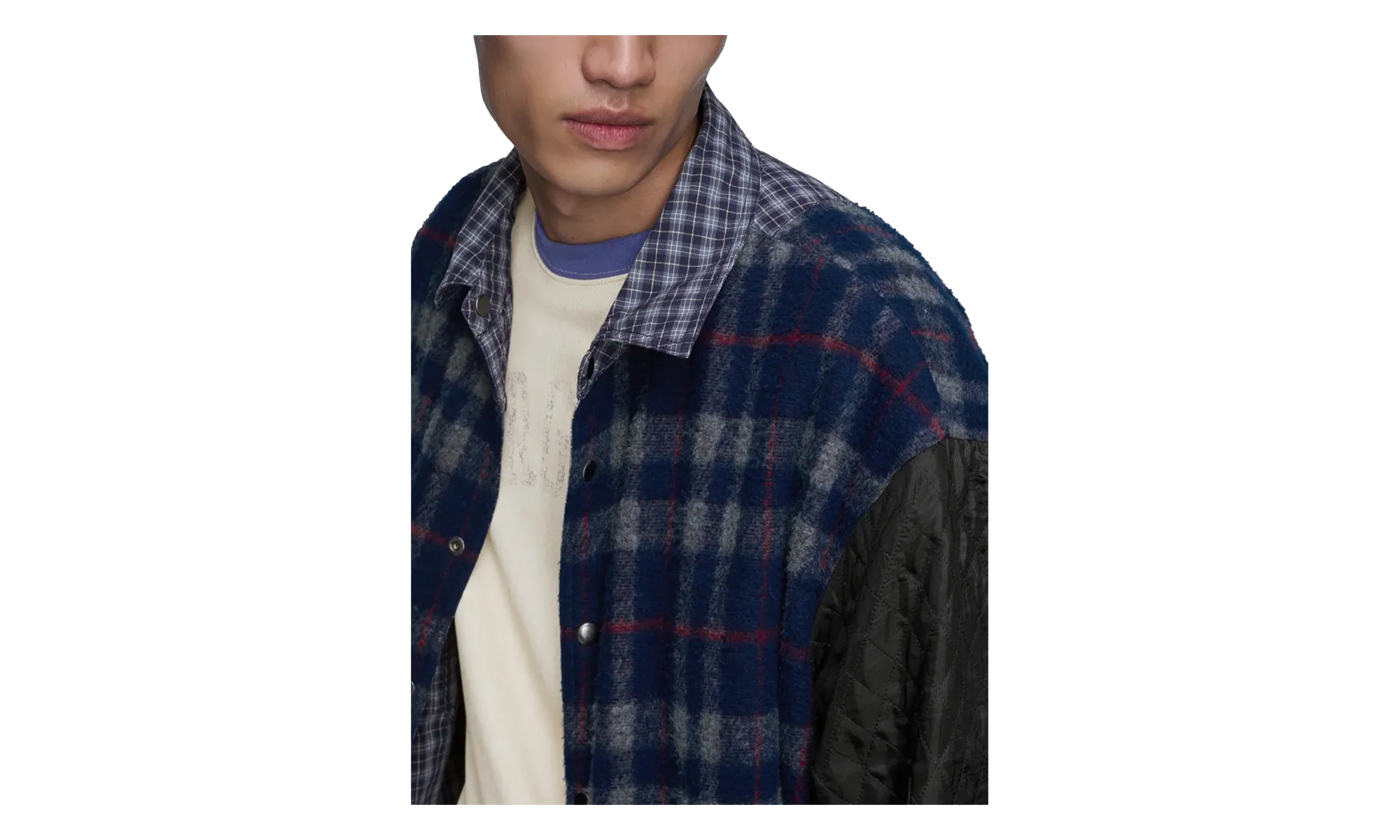 Reversbile Padded Shirt "Blue" S50DT0070M35779001F