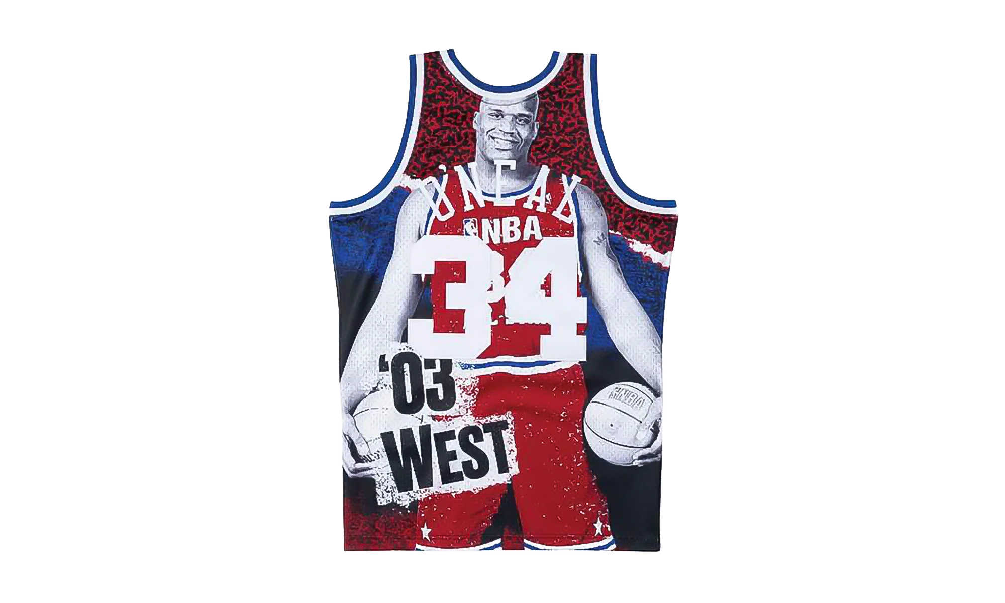 NBA Sublimated Shaquille O’Neal Swingman Jersey "2003 Allstar West - Black" SMJYNG18426 ASWBLCK03SON