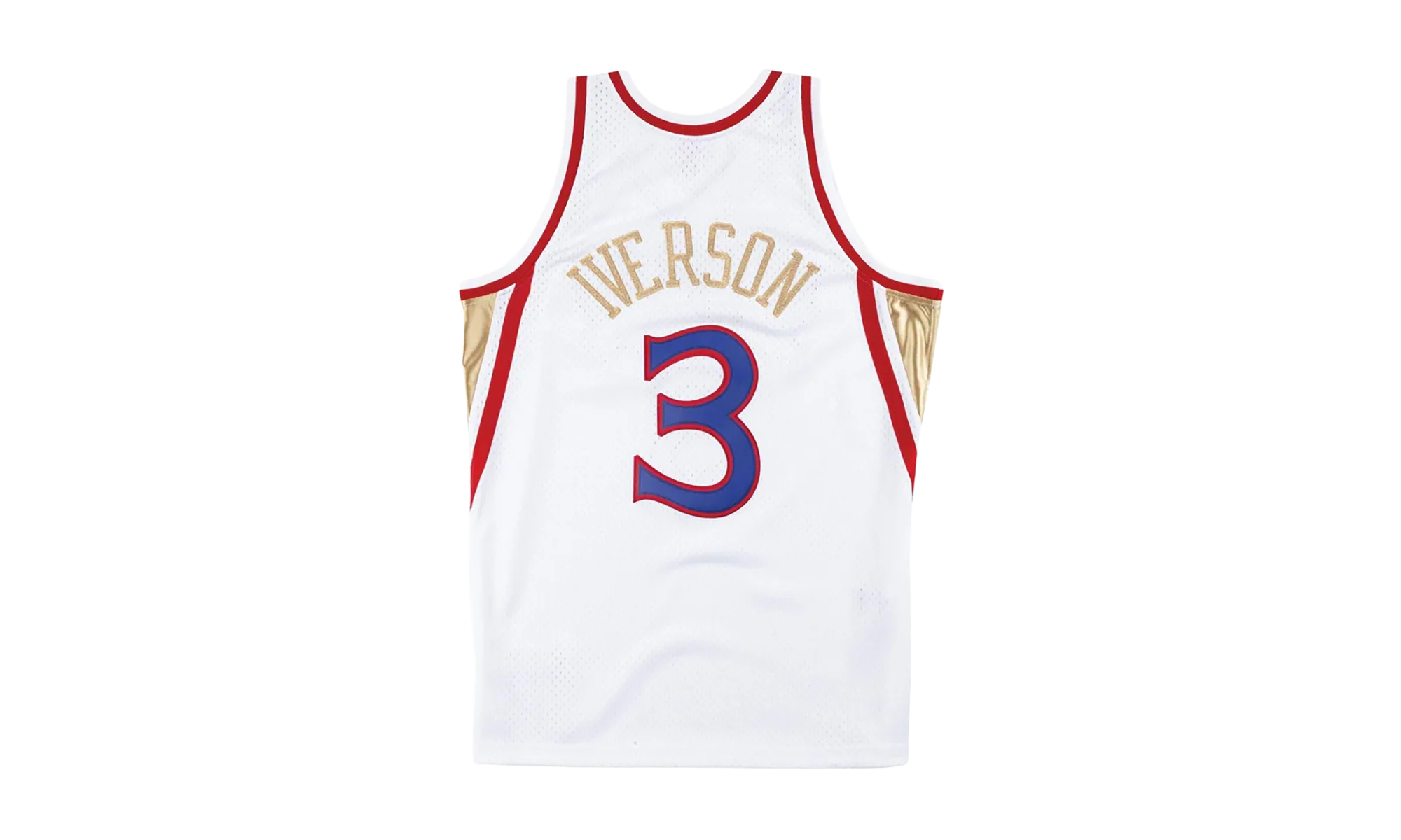 NBA Chinese New Year Allen Iverson Swingman Jersey "1996 Philadelphia 76ers - White" SMJYNG18403 P76WHIT96AIV