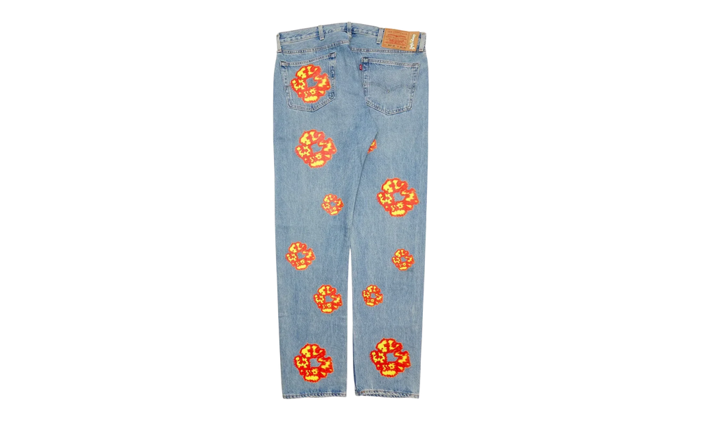 Offset Levi's 501 Cotton Wreath Jeans "Light Wash / Indigo / Multicolor" DT304