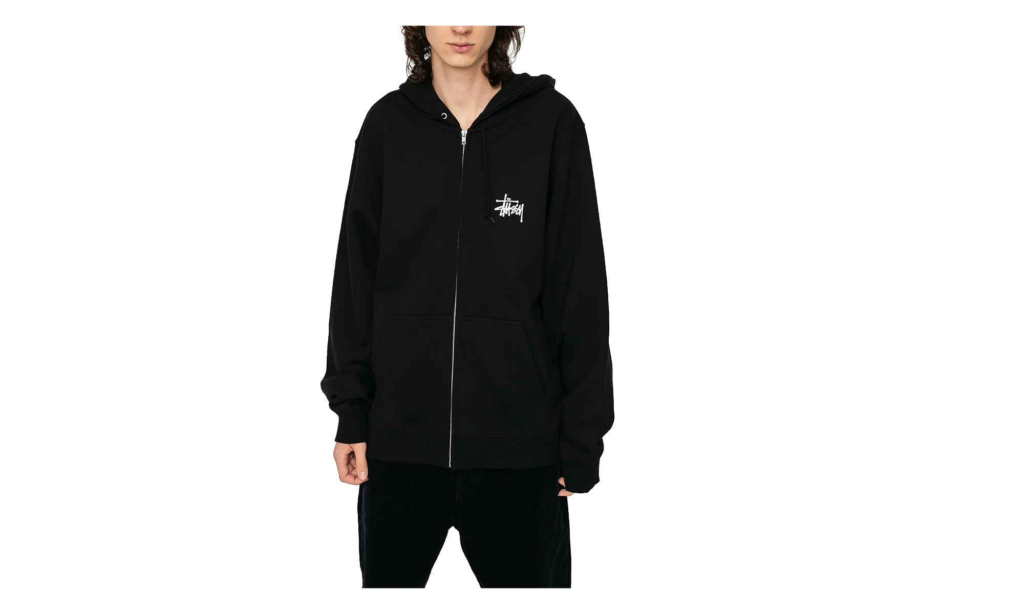 Basic Zip Hoodie "Black" 1974567 BLK