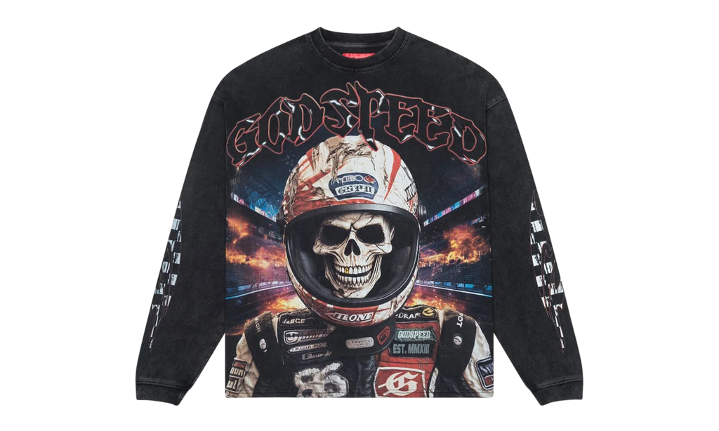 Racer Goldie L/S T-Shirt "Black Wash" OJJYJMF6