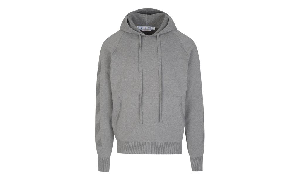 Arrow Knit Hoodie "Grey" OMHA141C99KNI0010606