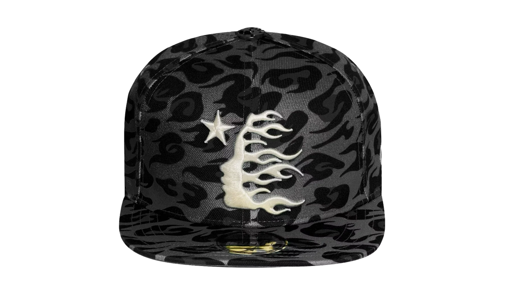 Cheetah Print Fitted Hat "Black" HSR094