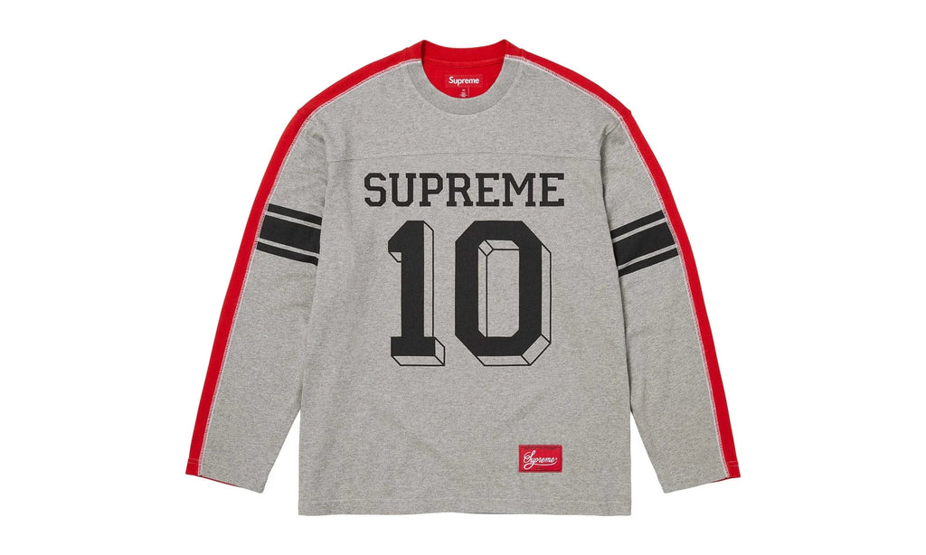 Split L/S Football Top "FW25 - Grey" SU26886