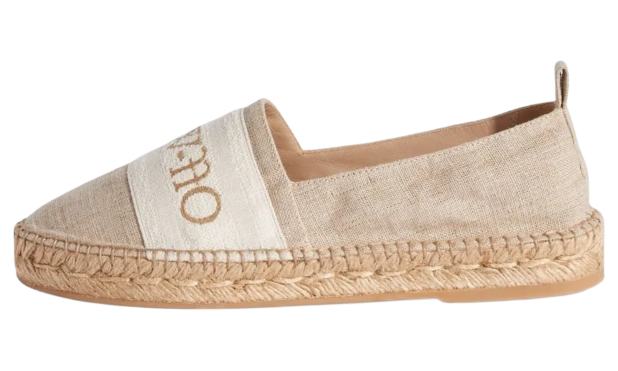 Bookish Canvas Espadrilles WMNS "Beige" OWIB014S23FAB0016161
