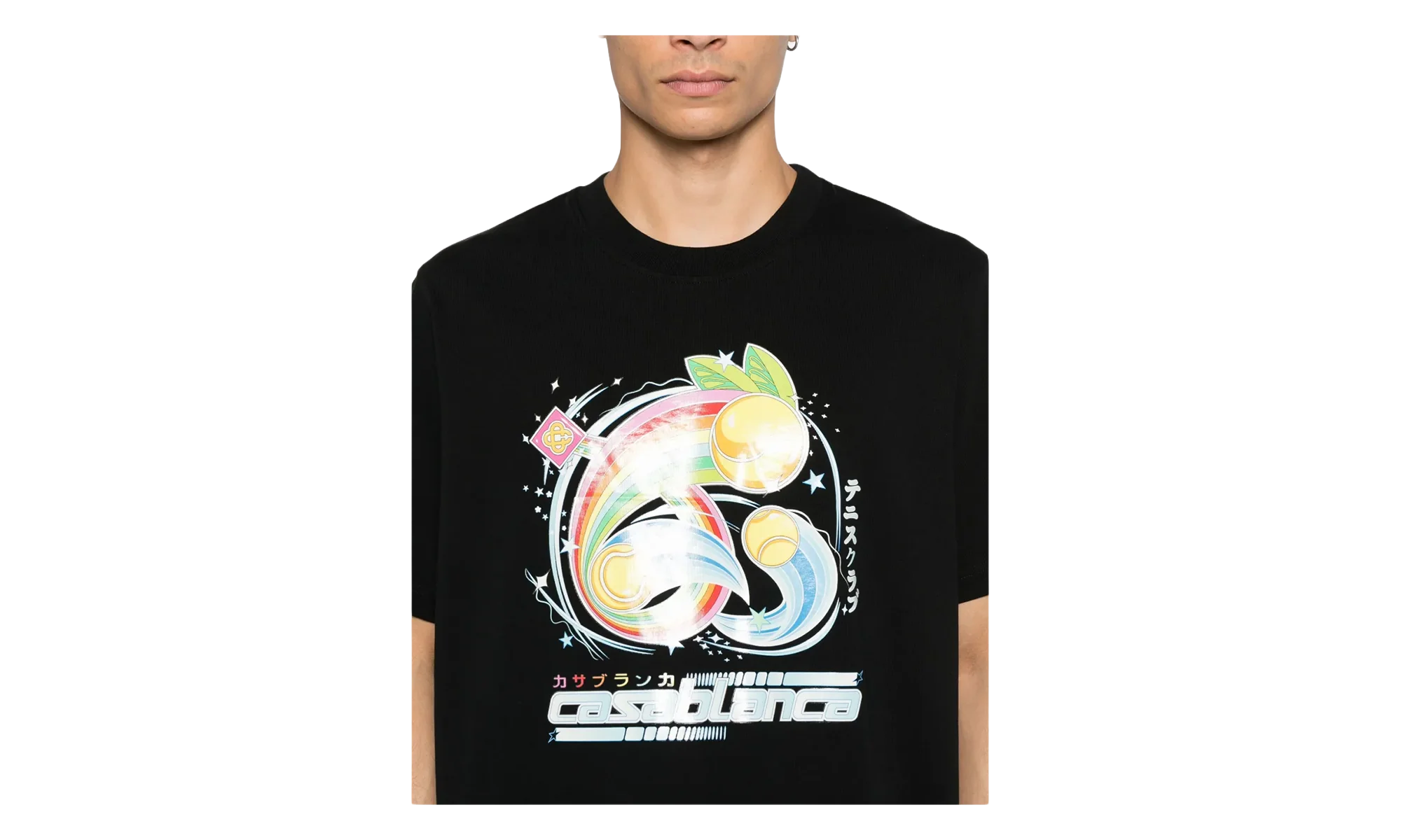 Manga Tennis Ball Short Sleeve T‑Shirt "Black" MAW25 JTS 001 08