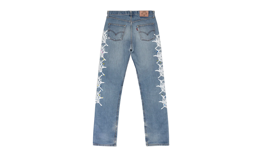 VINTAGE WEB STRAIGHT-FIT JEANS "Denim Blue" SP5der107