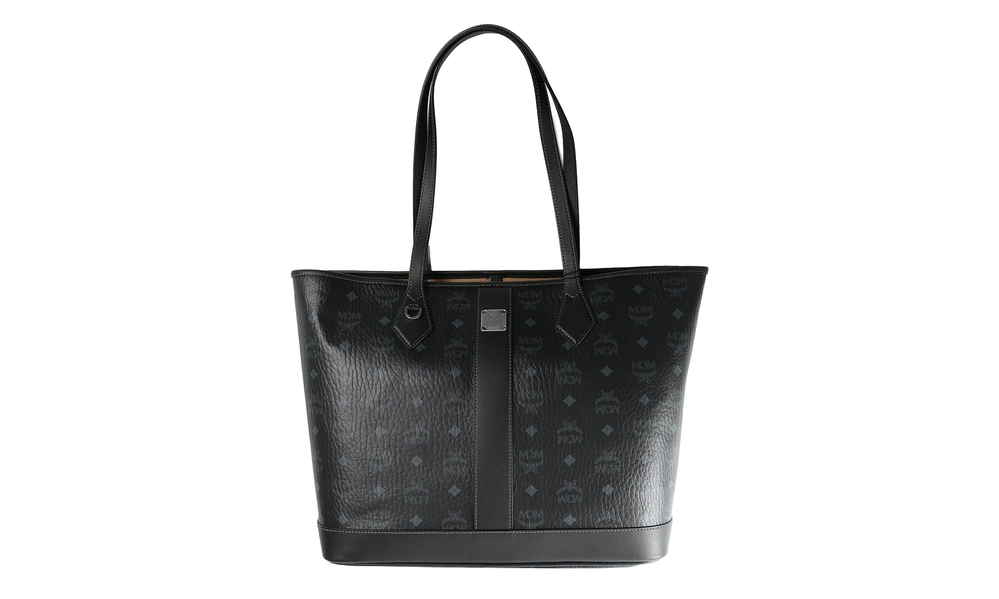Medium Liz Shopper in Visetos "Black" MWPGSLR02BK001