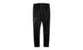 Staggered Leather Patch Jeans "Waxed Black" AWNSY1084 001