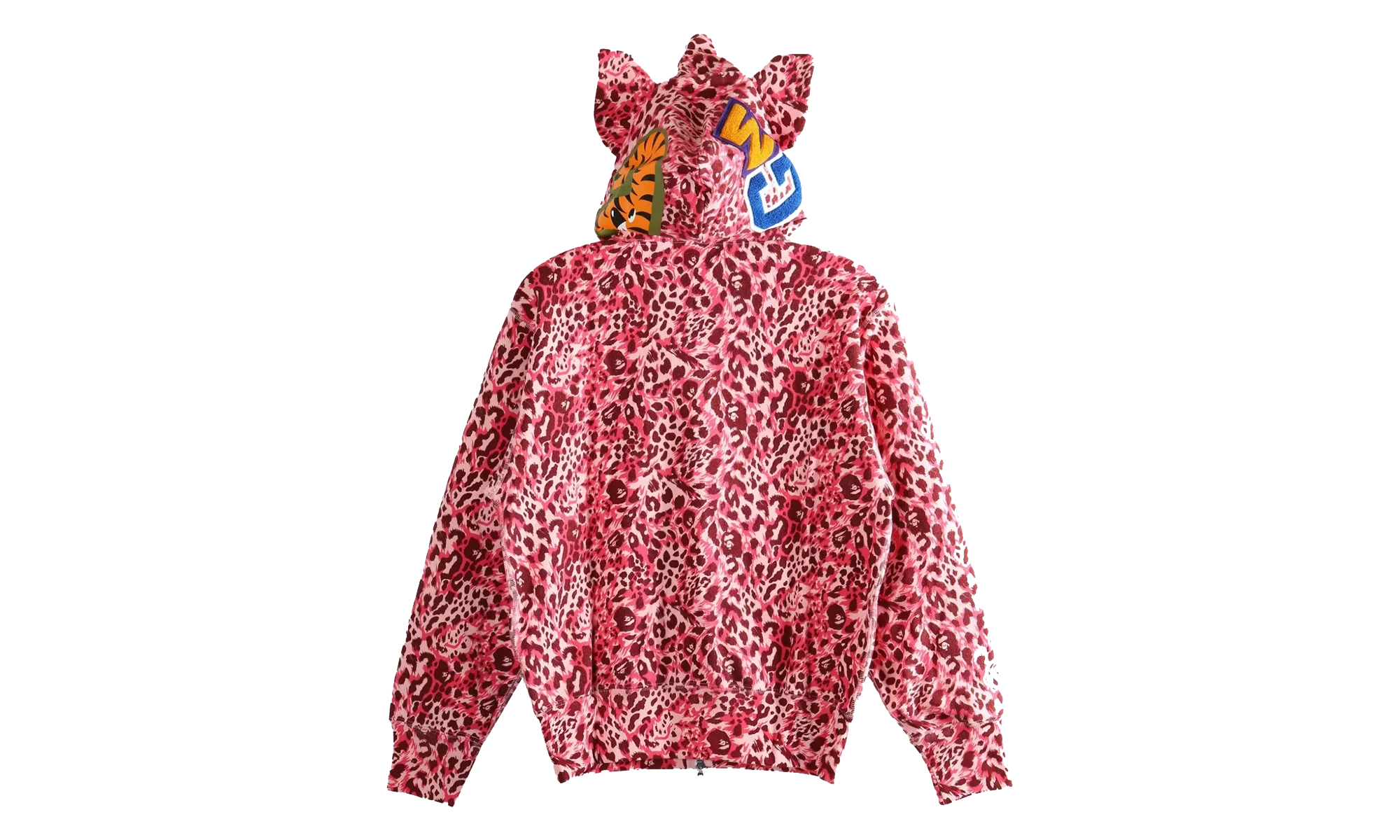 Wild Leopard Pattern Milo Shark Full Zip Hoodie WMNS "Pink Camo" 2L80215001 PNK