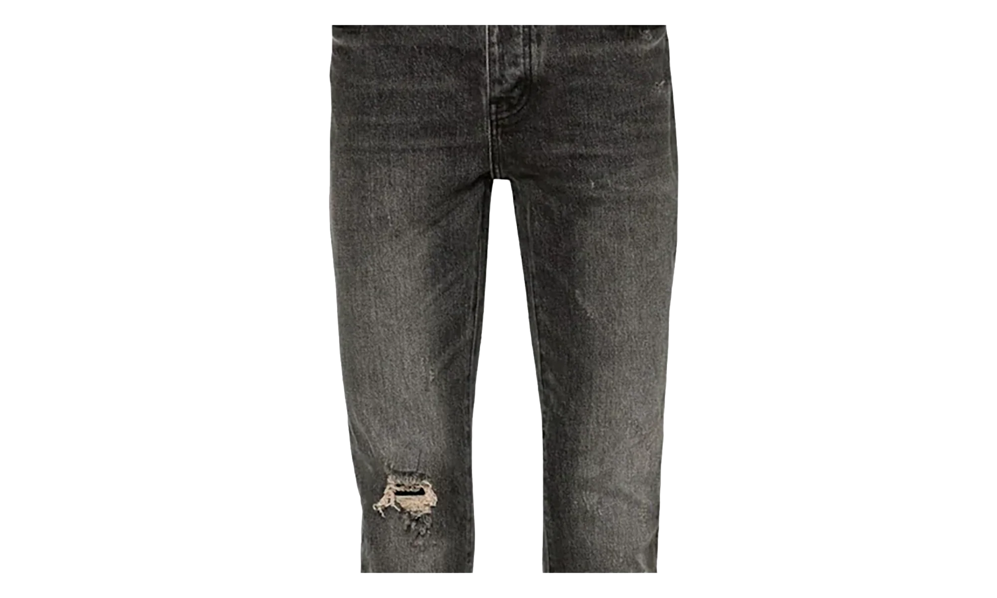 Vintage Flare Blowout Denim Jeans "Light Black" P004 VFLB324