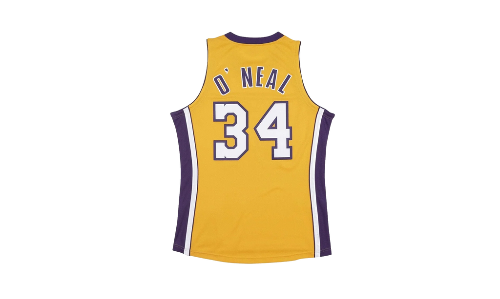 NBA Shaquille O'Neal Authentic Jersey "1999 Los Angeles Lakers - Team Gold" AJY4CP19141 LALLTGD99SON