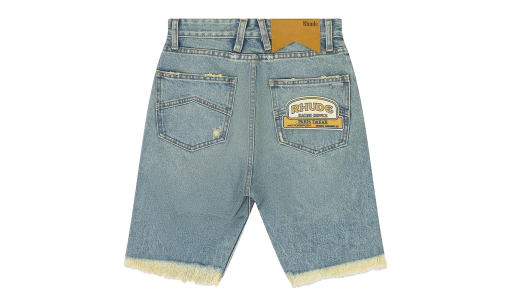 Distressed Denim Shorts "Indigo" RHD-MBTM-0221