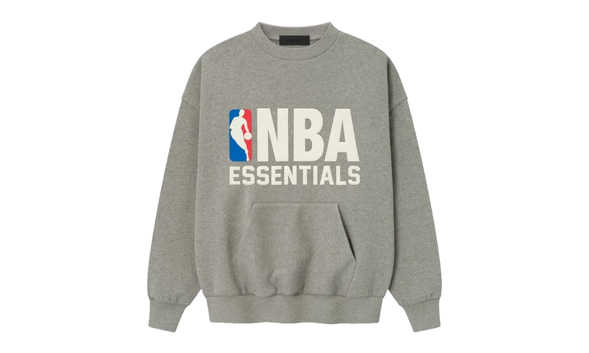 NBA SPORTS FIT CREWNECK SWEATSHIRT "CONCRETE HEATHER" 192NB256502F