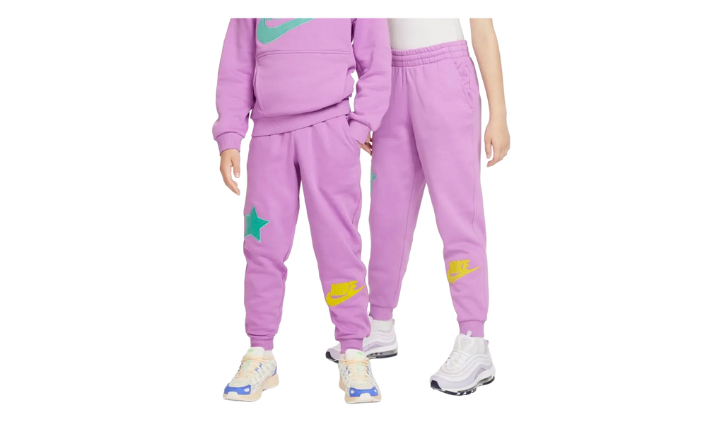 Sportswear Club Fleece Jogger Pants GS "Rush Fuchsia / Emerald Rise / Opti Yellow" FD3031 532