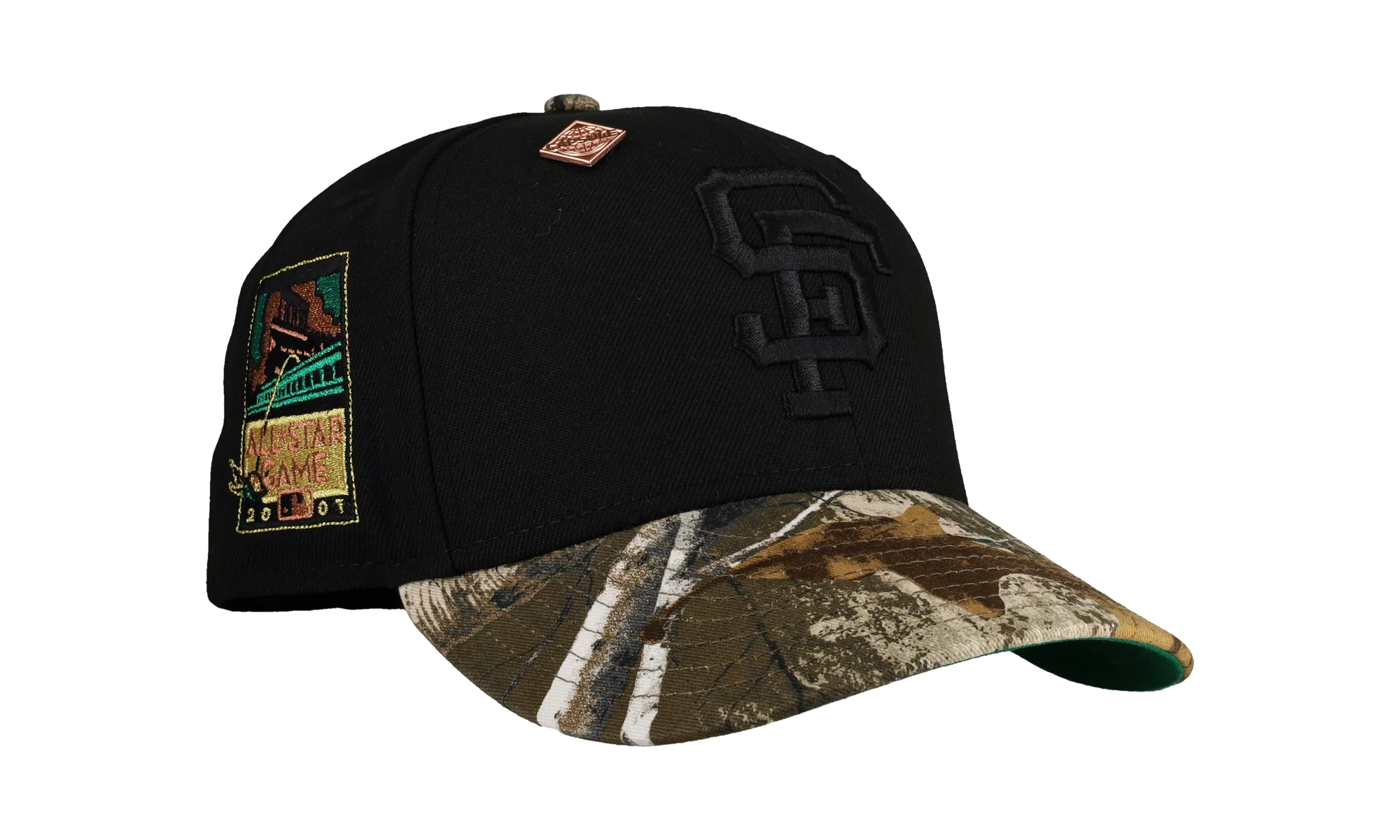 59FIFTY San Francisco Giants 2007 All Star Game Fitted Hat "Real Tree Blackout" NE364