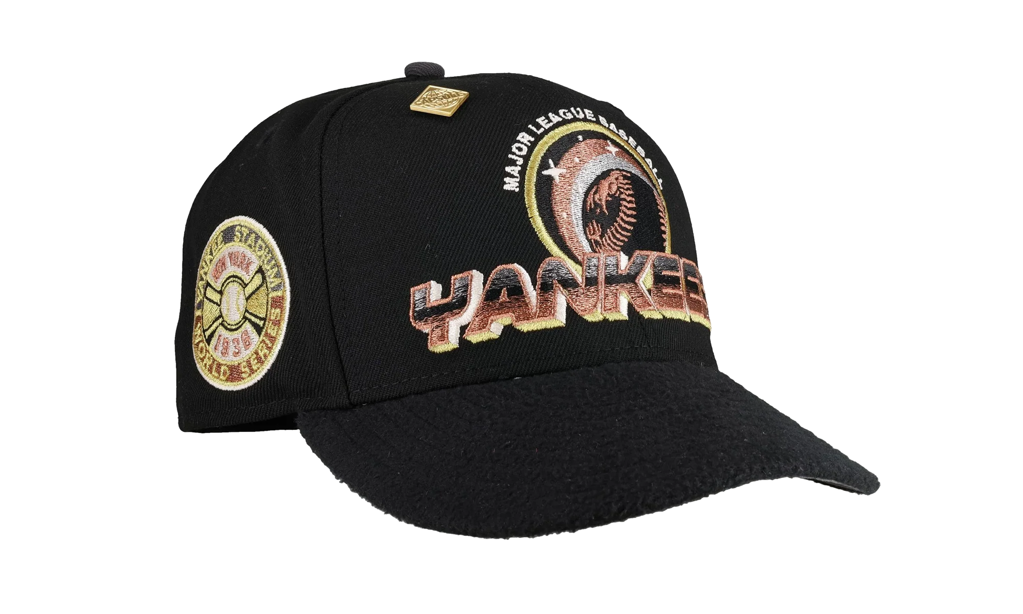 59FIFTY New York Yankees 1936 World Series Fitted Hat "Black / Winterized - Visor" NE222