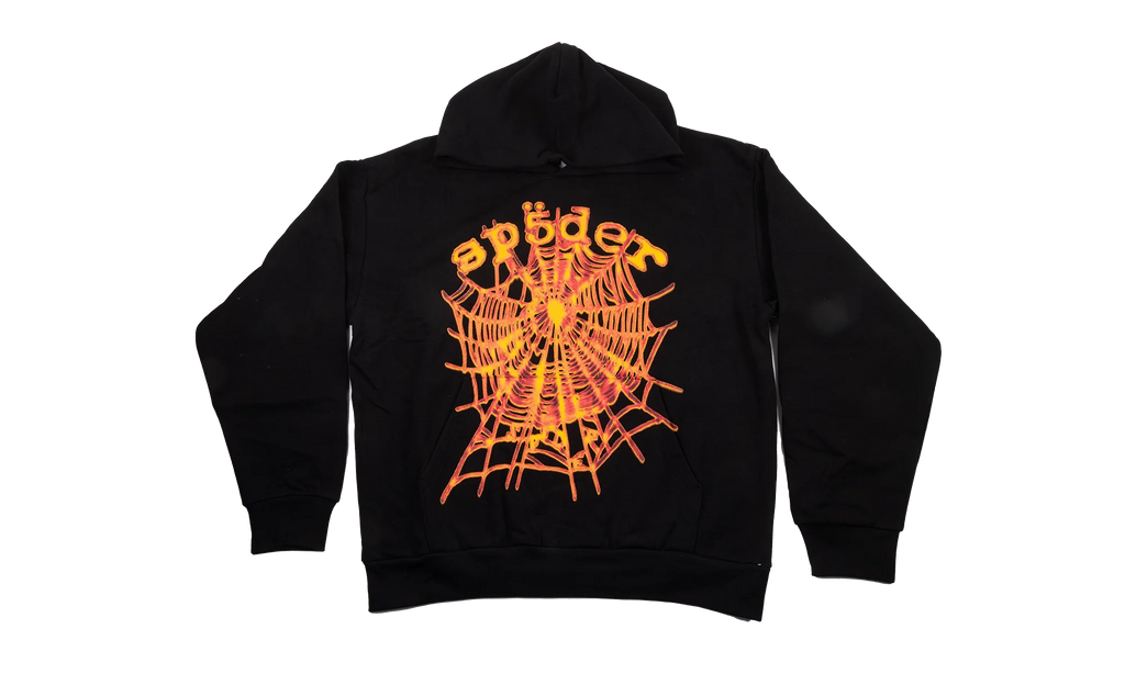 OG WEB V2 HOODIE "Black/Orange" SP5der302