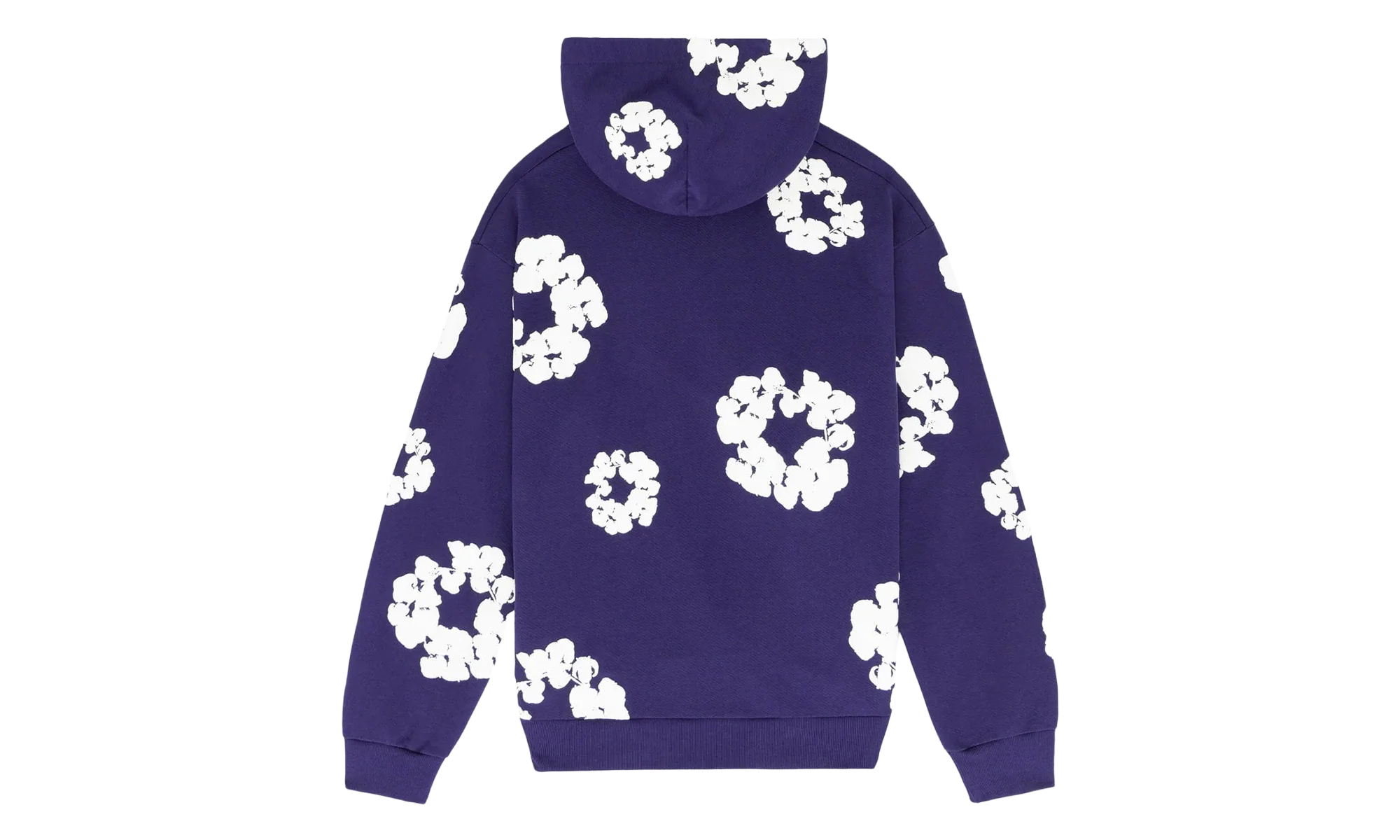 Cotton Wreath Hooded Sweatshirt "Purple" DT376