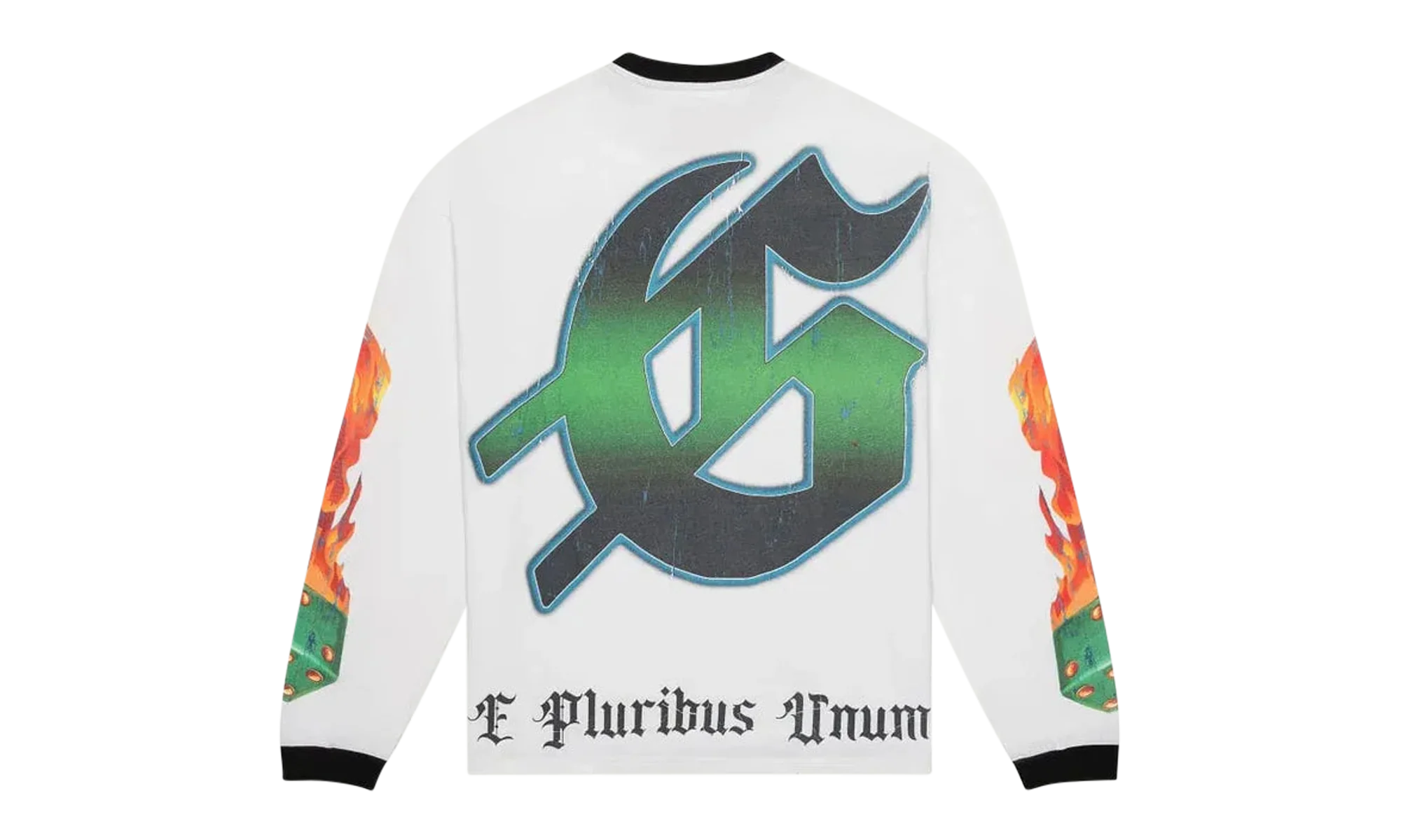 Life's A Gamble LS T-shirt "White/Black" 18DRJ95R