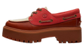 Stone Street Platform Boat WMNS "Rust Full-Grain / Medium Red" TB0A2GVFAFU