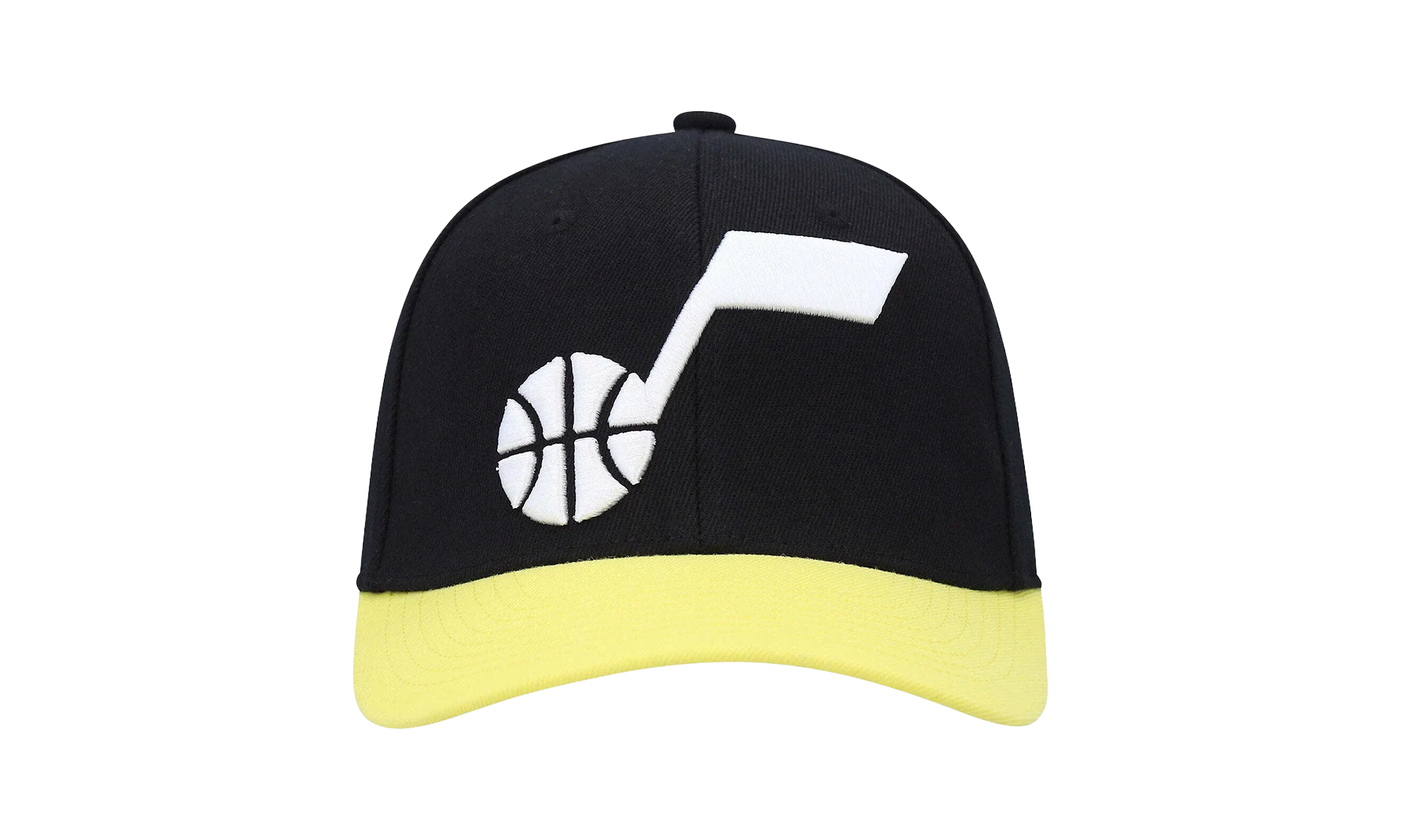 NBA Team 2 Tone 2.0 Stretch Snapback Cap "Utah Jazz - Black / Yellow" HHSS3265 UJAYYPPPBKYW