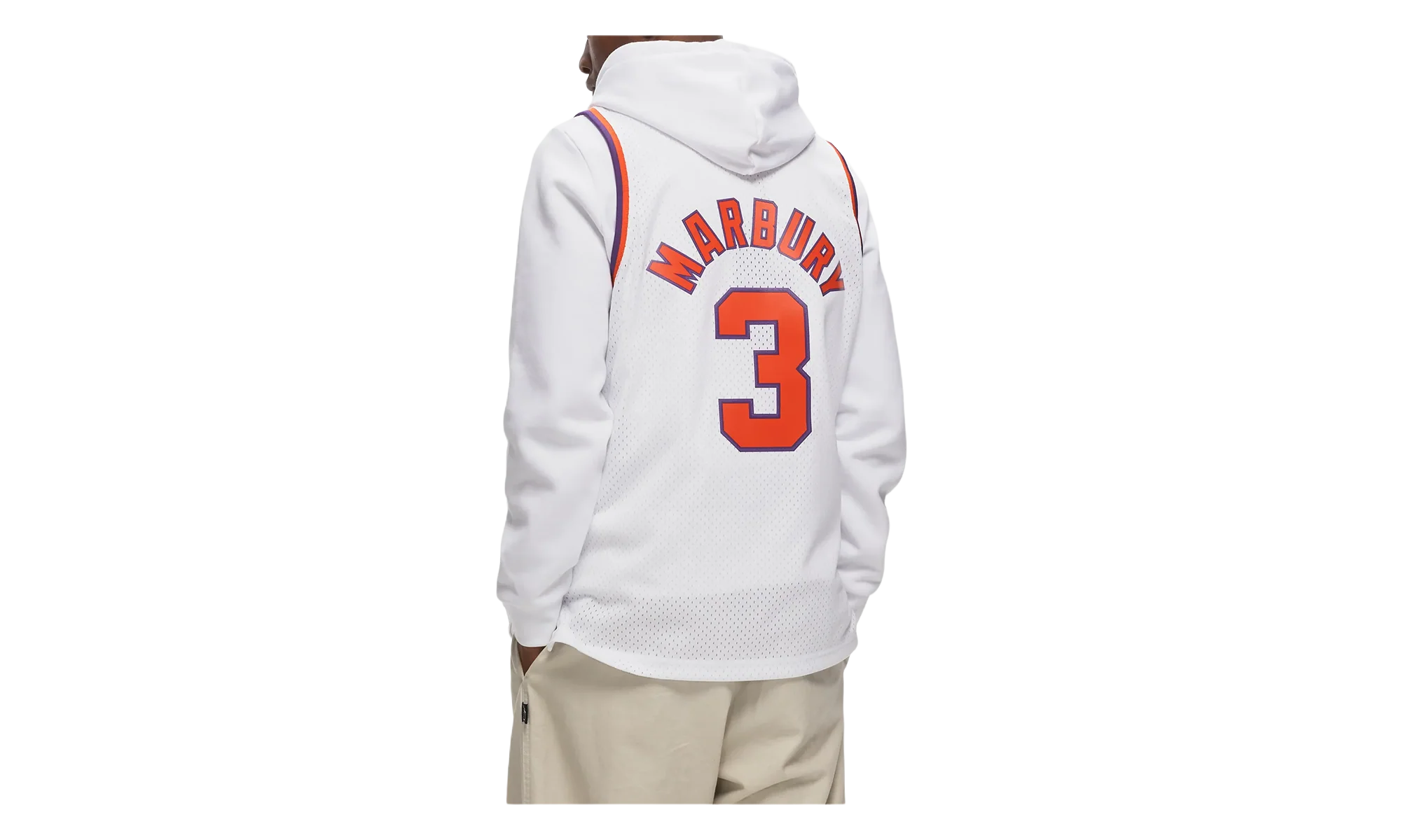 NBA Alternate Jersey "2002 Phoenix Suns Stephon Marbury - White" SMJY4445 PSU02SMBWHIT