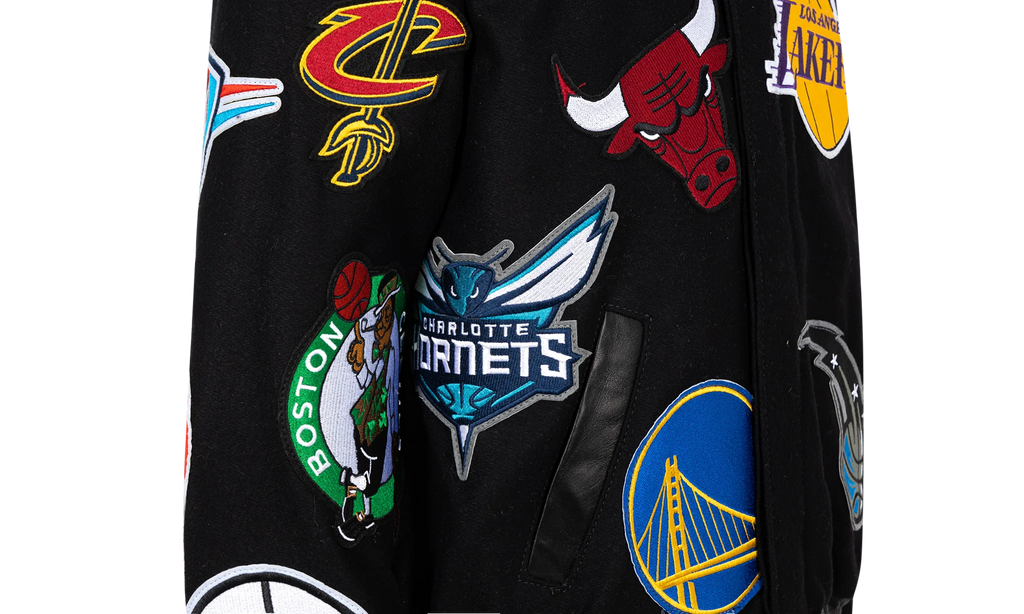 NBA Collage Wool Jacket "Black" NBA 101 BLK