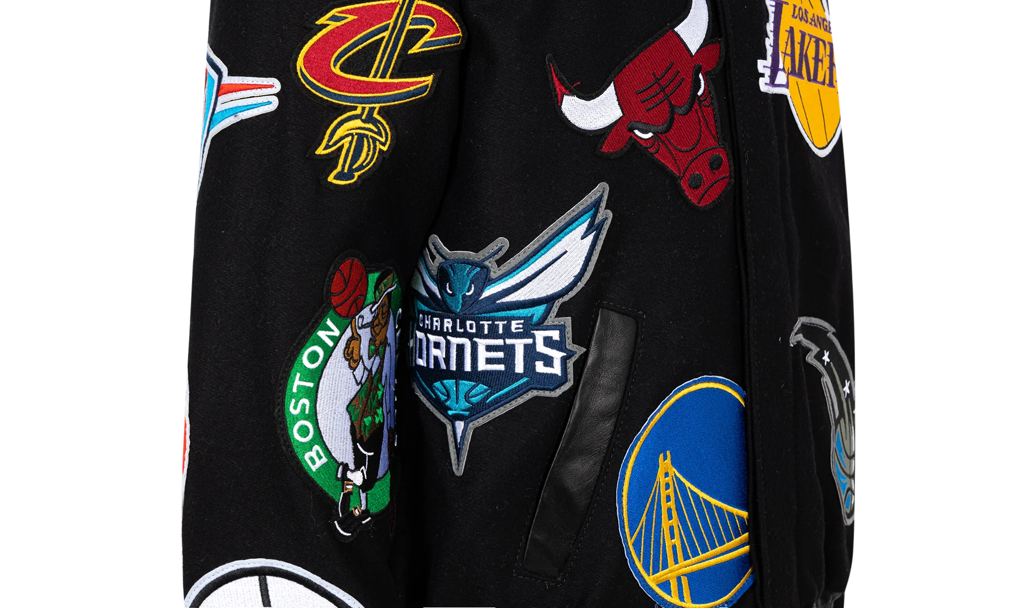 NBA Collage Wool Jacket "Black" NBA 101 BLK