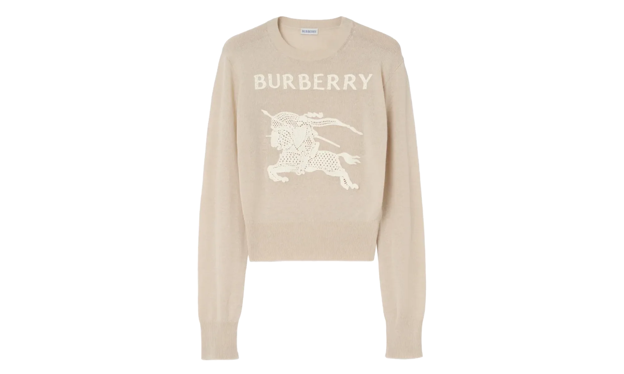 Equestrian Knight Cotton Wool Sweater WMNS "Easel Beige" 8122343
