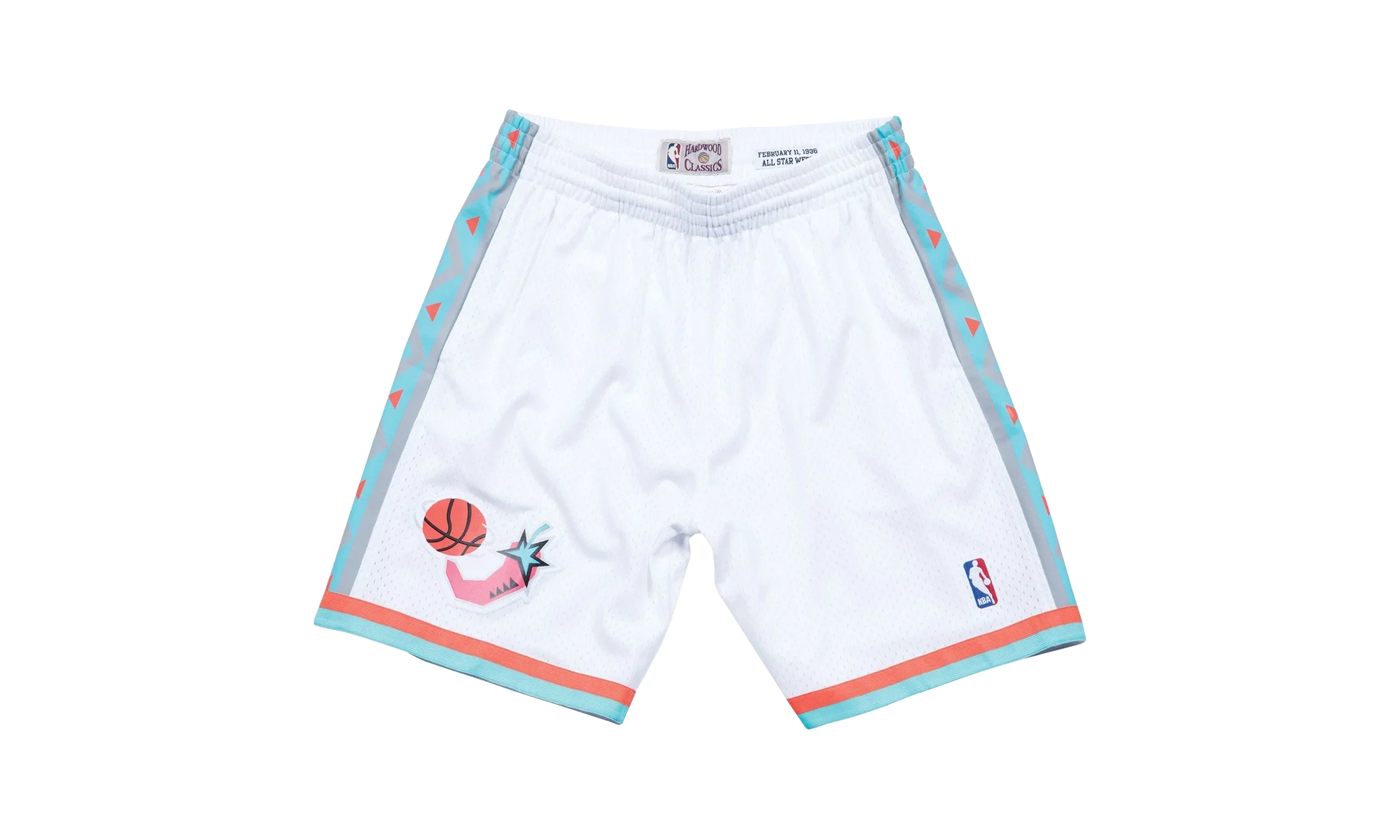 NBA Swingman Shorts "1996 All-Star West - White" SMSHCP19225 ASWWHIT96