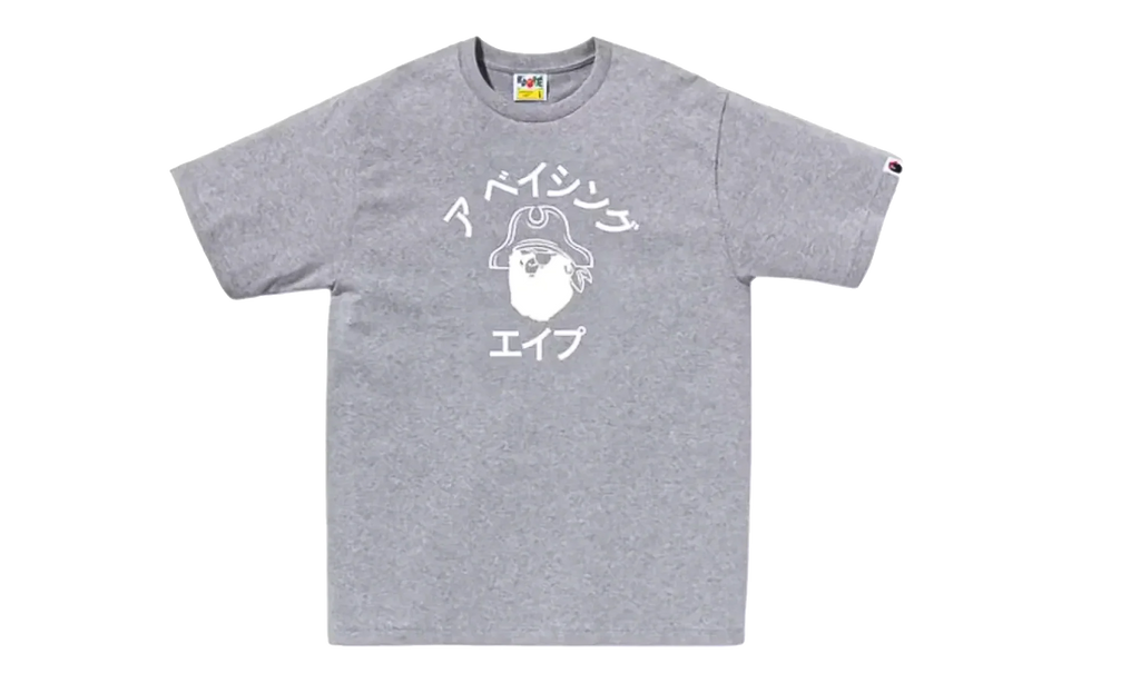 Katakana Pirate College Tee "Grey" 4K20 110 007 GREY
