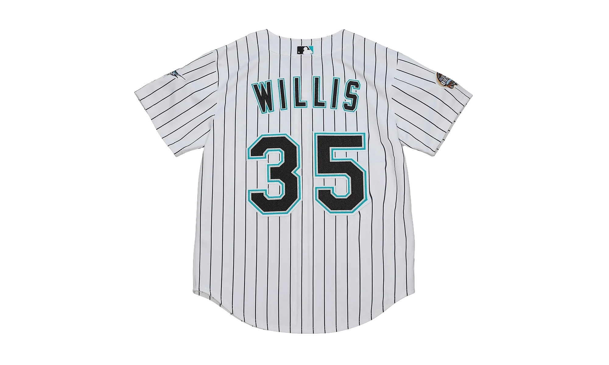 MLB Dontrelle Willis Home World Series Jersey "2003 Florida Marlins – White / Black" AJY15338 FMA03DWSWHBK
