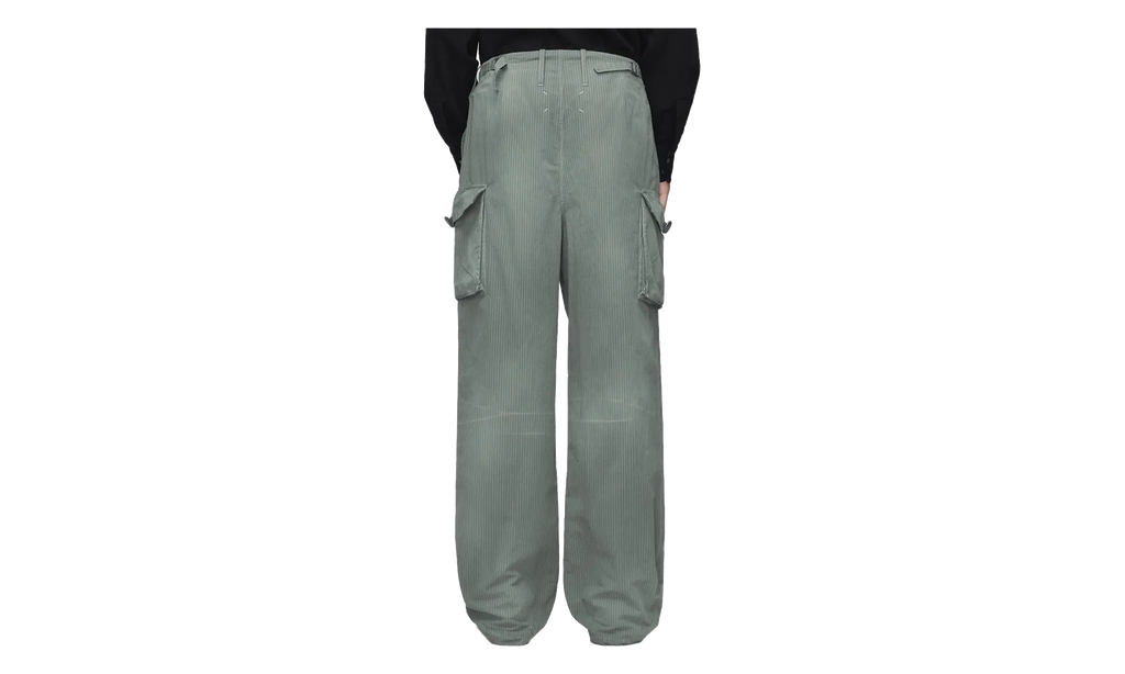Cotton Blend Cargo Pants "Sage" S50KA0708M356851809