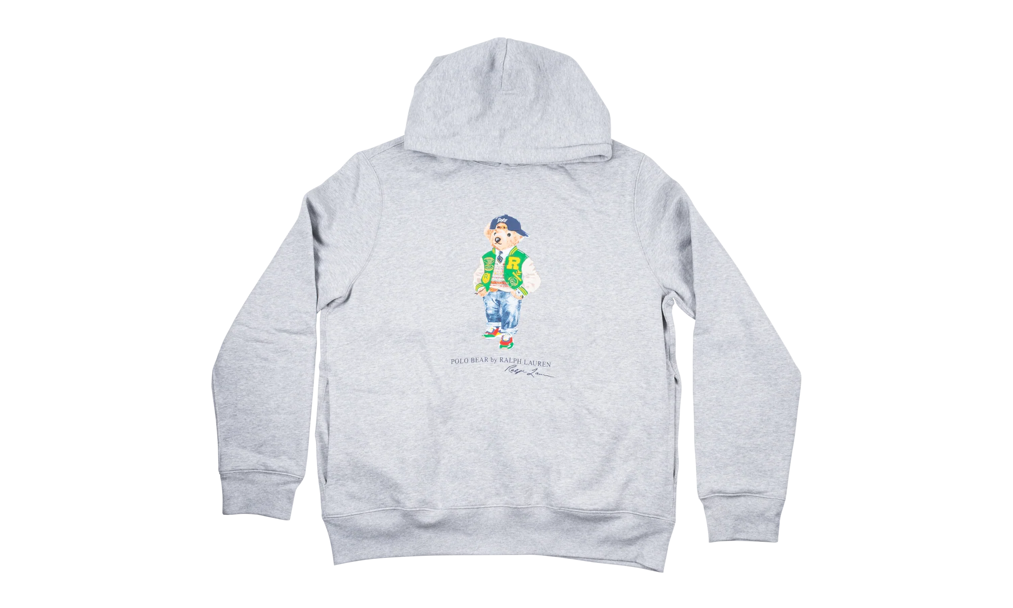 Letterman Bear Fleece Hoodie "Grey" 710953719001