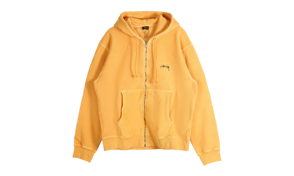 Smooth Stock Pig Dyed Zip Hoodie "ORANGE" 1975021 ORAN
