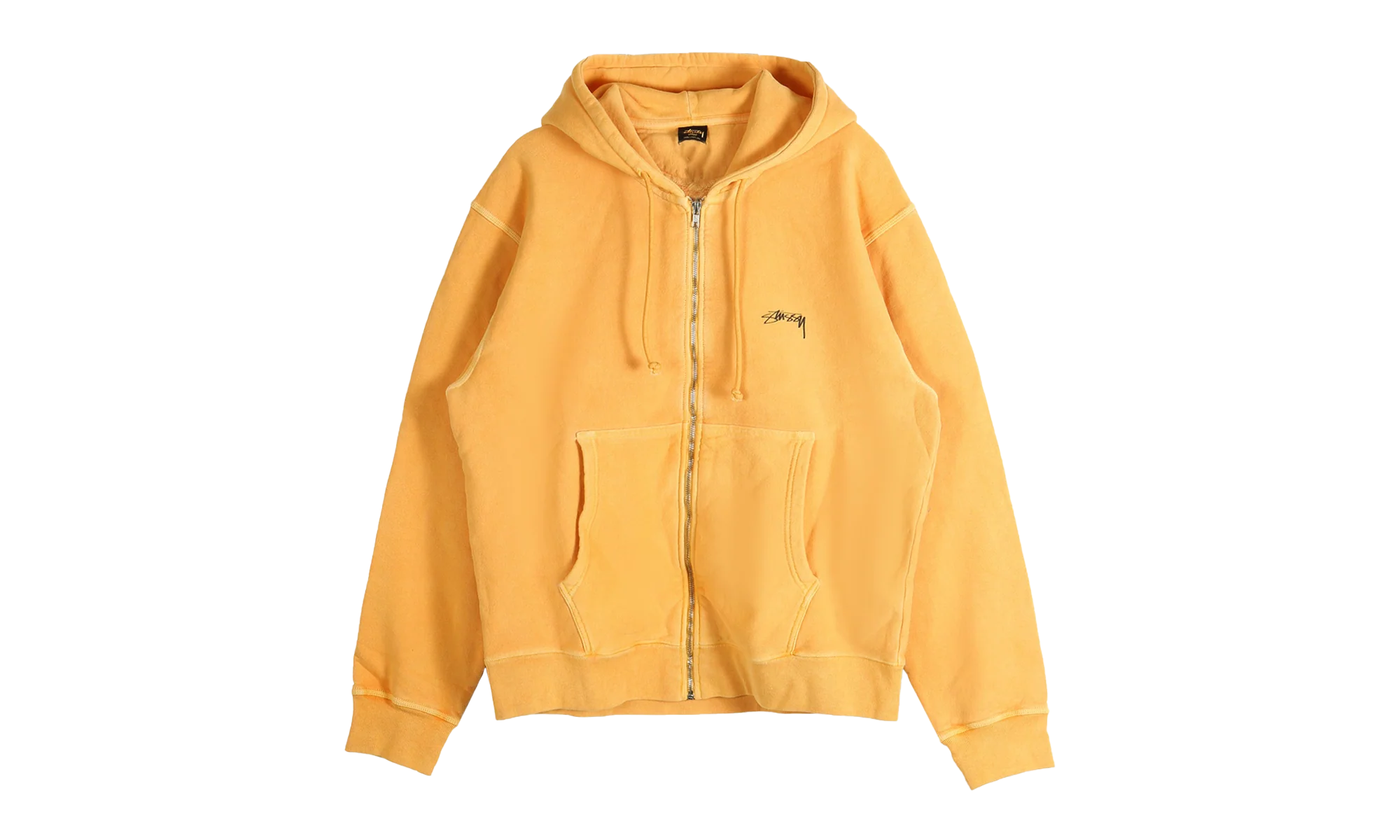Smooth Stock Pig Dyed Zip Hoodie "ORANGE" 1975021 ORAN