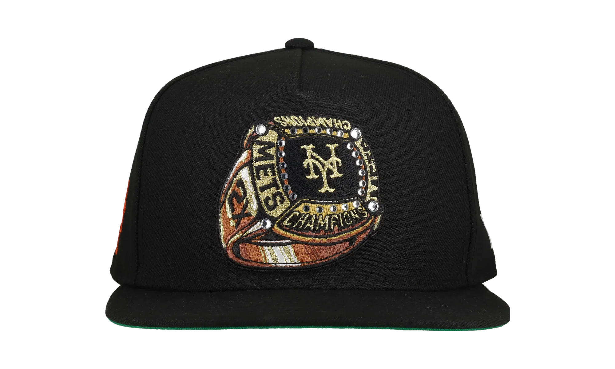 9FIFTY New York Mets A Frame Snapback Hat ""Rings"" NE177
