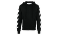 Diag Arrow Knit Zip Hoodie "Black / White" OMHA080C99KNI0011001
