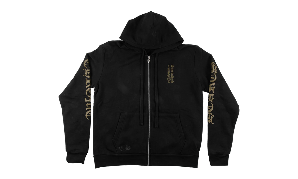 Vertical Logo Zip-Up Hoodie "Black/Olive" CHRM0852